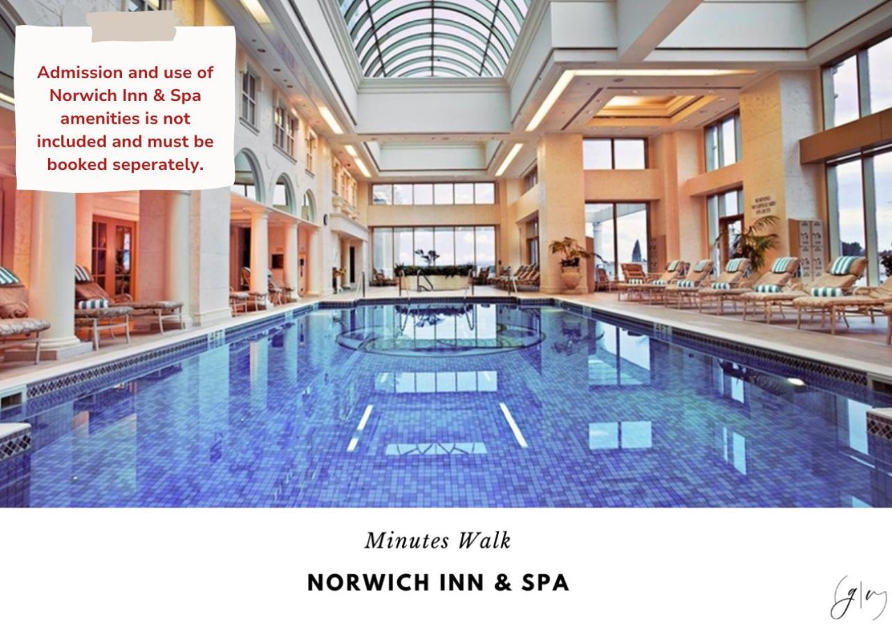 Luxury Villa- 3 Mins To Mohegan- Fully Stocked With Fireplace- Jacuzzi, Saltwater Pools, Sauna Norwich Zewnętrze zdjęcie